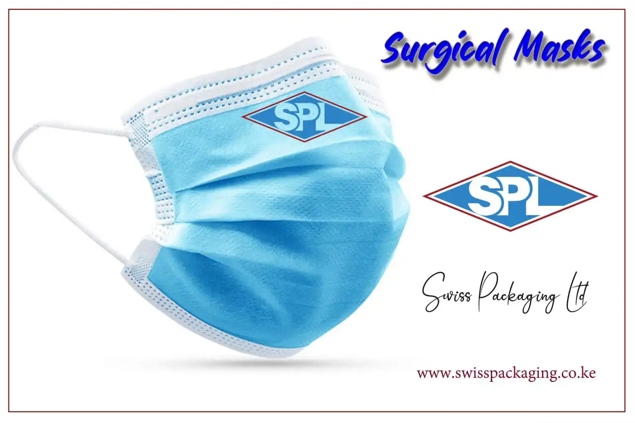 Surgical Face Mask, medical mask, Swiss Packaging Ltd, disposable mask, protective face mask, hygiene mask, 3-ply mask.